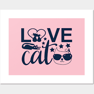 cats lovers funny love cats gift for pet lovers Posters and Art